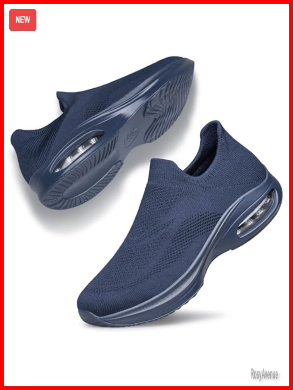 Women's Cushioned Non Slip Laceless Walking Tennis Sneakers